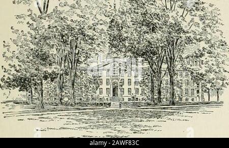 Die Encyclopaedia Britannica, ..A Wörterbuch für Kunst, Wissenschaft und allgemeine Literatur . aus Drive-Wells, hat Banken und öffentliche Blätter. Das Princetonian (täglich), der Tiger (wöchentlich) und das Nassauische Literaturmagazin (monlh-ly), die alle von den Studenten herausgegeben werden, sind von hohem Verdienst.Near the Town is located Evelvn College, an INSTITU-PRINCETON - Princeton UNIVERSITY 489. Tution for Women, unabhängig in der Regierung, die viele der Instruktoren und Kurse des theCollege of New Jersey besucht. Bevölkerung 1890, 3.442;1900, 3.899. Siehe Princeton, Vol. XIX, S. 742. Princeton, ein Dorf von Green Lake Co Stockfoto