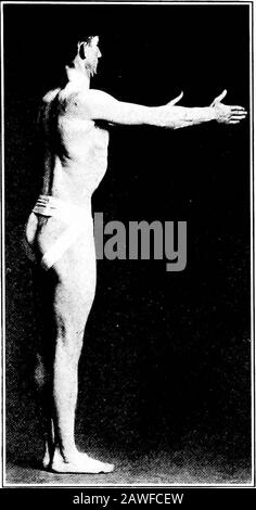 Angewandte Anatomie und Kinesiologie, der Mechanismus der muskulären Bewegung . des Schultergürtels sollte auf ein Minimum reduziert werden, da sie zu Vicioushabits der Bewegung tendieren, aber es scheint fraglich, ob normale, wirtschaftliche und anmutige Verbände der Arm- und Schultergürtelbewegungen wie diese, Die im Nervensystem durch das Alter der gewohnten Koordination fixiert wurden, sollten stigmatisierte unheimliche Bewegungsgewohnheiten sein, weil sie nicht bei der Kastanexpansion helfen. Wenn alle Armbewegungen für gymnastische Bewegungen nutzlos sind? 111 Posen, es sei denn, sie erzeugen eine Kraftausdehnung des Brustkorbs Stockfoto