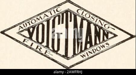 Handbuch für Architekten und Bauarbeiter . FEUERFENSTER UND METALLFENSTER ALLER ART FÜR ALLE VERWENDUNGSZWECKE SENDEN FÜR KATALOG YOIGTMANN & UNTERNEHMEN ERFINDER, PATENTÄTER, IVIAKERSVOIGTMANNS STANDARD WINDOWS. 445 W. Erie Street, CHICAGO Stockfoto