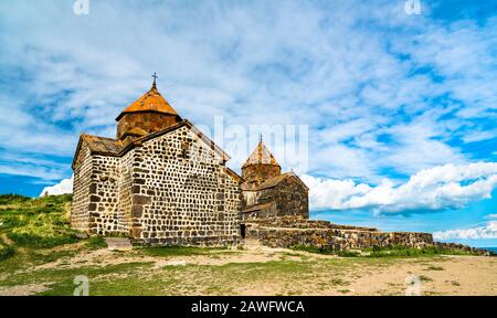 Kloster Sevanavank am Sewansee in Armenien Stockfoto