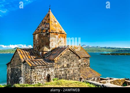 Kloster Sevanavank am Sewansee in Armenien Stockfoto