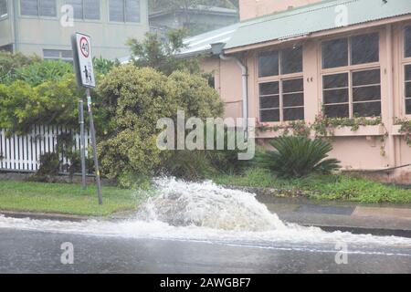 Palm Beach, Sydney, 9. Februar 2020. Starke Regenfälle führen zu Überschwemmungen in Sydney, Australien, Kredit: martin Beere/Alamy live News. Stockfoto