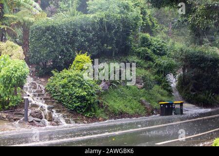 Palm Beach, Sydney, 9. Februar 2020. Starke Regenfälle führen zu Überschwemmungen in Sydney, Australien, Kredit: martin Beere/Alamy live News. Stockfoto