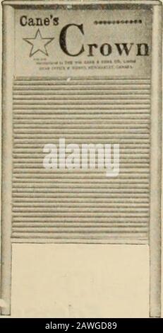 Kanadischer Lebensmittelhändler Oktober-Dezember 1913 . GLASWASCHPLATTEN.. Stockfoto