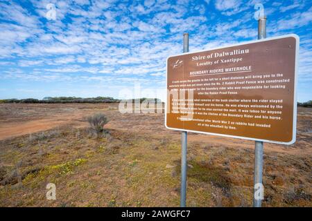 Boundary Riders Waterhole, Rabbit Proof Fence, Western Australia Stockfoto