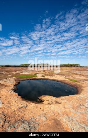 Boundary Riders Waterhole, Rabbit Proof Fence, Western Australia Stockfoto