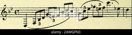 Nouveau traité d'Instrumentierung. Effet reej ?©? 2. CEST la clarinette par excellence, celle des virtuoses: Son Timbre Réalise à un degré éminentles qualités maîtresses de cette voix instrumentale: La püreté et le mordant. Les variétés aiguësperdent en distinction et en charme à mesure que leur diapason sélève au-dessus de celui dela clarinette en si &gt;. Ein Lorchestre Son Usage est plus étendu que celui des deux autres clarinettes. Elle semploieprincipalement dans les tons favoris de linstrument (§ 129,1),Correspondant aux tonalités Réellesde la&gt;,mi&gt;, sib, fa et ut, majeurs, de si Stockfoto