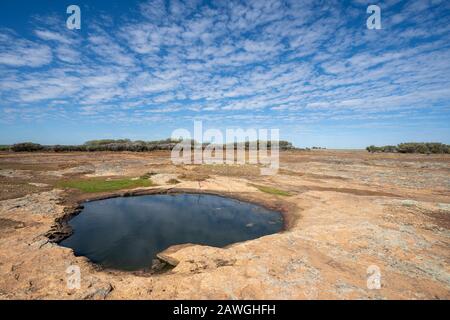 Boundary Riders Waterhole, Rabbit Proof Fence, Western Australia Stockfoto