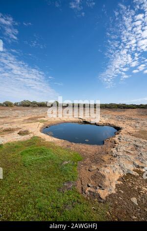 Boundary Riders Waterhole, Rabbit Proof Fence, Western Australia Stockfoto