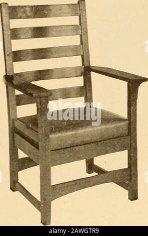 Katalog der Handwerkermöbel von Gustav Stickley in Den Handwerkerwerkstätten Eastwood, N. Y. 62. Stockfoto