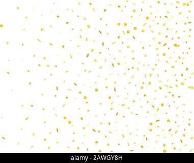 Ein Konfetti mit neuen Hintergründen. Goldene 3D-Sechskantgalaxie. Konfetti neues Hintergrundbanner. Stock Vektor