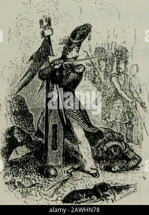 Messéniennen, et Chants populaires . I>A RATAII.LK l)K WATKHLUU Uompope on Juiile.L 181K. -M^B- Ls fie sont phis, laisse/ en paix leurcendre:Par rinjnstes elanieurs ces hraves ontrao. ÎES 10 LA BATAILLE DE WATEIVLOO. Ein Rechtfertiger nont pas voulu descendre;Mais un seul jour les a vengés:Ils sont tous morts pour vous défendre. Malheur à vous si vos yeux inhumainsNont point de pleurs pour la patrie!Sans force contre vos chagrins, Contre le mal commun votre ame est aguerrie; Tremblez, la mort peut-être étend sur vous ses mains mains que dis-je? Quel Français na Répandu des larmes Sur nos défen Stockfoto