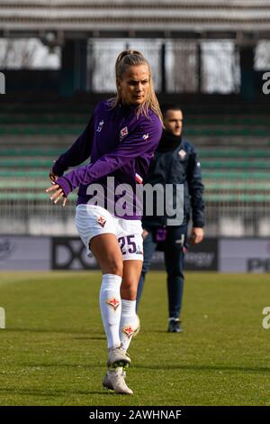 Frederikke thogersen (Fiorentina Frauen) während AC Mailand vs Fiorentina Frauen's, Milano, Italien, 08. Feb 2020, Fußball-Frauen im italienischen Fußball-Cup Stockfoto