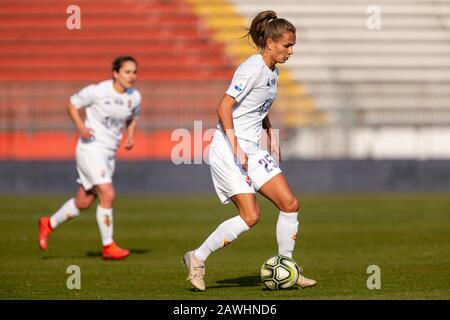 Frederikke thogersen (Fiorentina Frauen) während AC Mailand vs Fiorentina Frauen's, Milano, Italien, 08. Feb 2020, Fußball-Frauen im italienischen Fußball-Cup Stockfoto