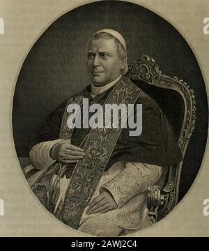 Das Leben und die Zeiten der römischen Päpste von StPeter bis Pius IX. PIUSIX 849 250. PIUSIX-A. I). Im Jahre 1846. Stockfoto