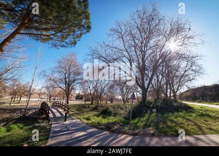 Inneneinrichtung der Kirche von Leganes Stockfoto