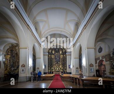 Inneneinrichtung der Kirche von Leganes Stockfoto