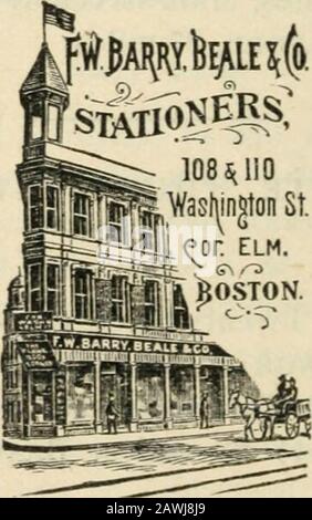 Straßenbuch von Boston und Umgebung für Fahrräder, Fahrer und Fahrer. , gut, bei Forest Hills nehmen Sie die Washington Street, Excellent, Ros-lindale, 8 km, rechts, South Street Good, links Centre Streetgood, Wkst Roxiuuy, 11 km, Spring Street, Good, Charles River, 13 km, rechts. Bridge Street, überqueren Sie die Bridire, High Street, Good, Wkst Dedham, 18 km, rechts. Mainstreet, Good, Medfield, 24 km, Main Street, IMainstreet, MilliS, 29 km, Main Street, W. Medway, 22 miles Mllford Street, Milford, 43 km. R( ) UTE SIEBENUNDDREISSIG.Bis Milfor"l. Wie die Route Dreiundzwanzig nach South Framingham. South Fuvmingham, Stockfoto