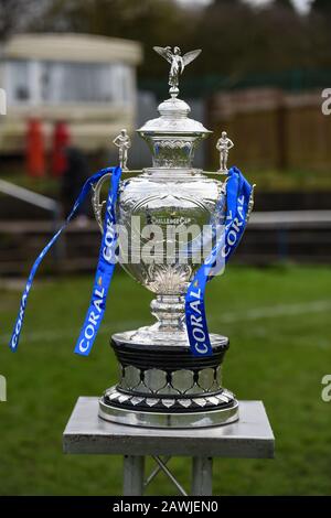 Februar 2020, Rochdale Mayfield Rugby Club, Rochdale, England; Coral Challenge Cup, Rochdale Mayfield / North Wales Crusaders: Der Challenge Cup Stockfoto