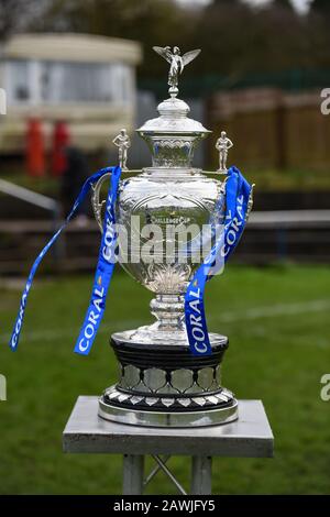 Februar 2020, Rochdale Mayfield Rugby Club, Rochdale, England; Coral Challenge Cup, Rochdale Mayfield / North Wales Crusaders: Der Challenge Cup Stockfoto