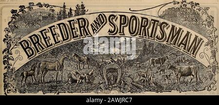 Züchter und Sportler . VOLUMEN LVI. Nr. 1. 1 d^rno SAN FRANCISC. SAMSTAG, 1. JANUAR 1910. Abonnement - 53,00 Pro Year.breedersportsma561910sanf Stockfoto