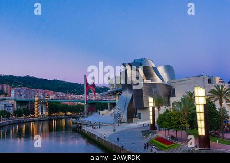 Guggenheim Museum of modern Arts in Bilbao Stockfoto