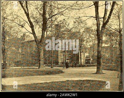 University of Pennsylvania: Das Verfahren zur Einweihung des neuen Gebäudes des Department of Law, 21. Und 22. Februar 1900. Altes STRAFGERICHTSSAAL IN NEUEM GERICHTSGEBÄUDE, Das Von der Biddle Law Library Besetzt ist. QUARTALSANSICHT VON INDEPENDENCESQUARE. Stockfoto