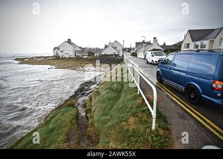 Storm Ciara, Rhosneigr, Anglesey, Nordwales Stockfoto