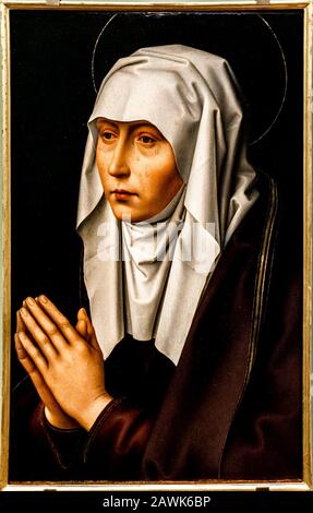 Gemälde von Mater Dolorosa in der Uffizien in Florenz, Italien. Stockfoto