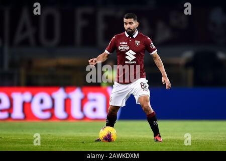 Turin, Italien - 08. Februar 2020: Tomas Rincon vom Torino FC im Einsatz während des Serie-A-Fußballspiels zwischen Torino FC und UC Sampdoria. UC Sampdoria gewann mit 3:1 über Torino FC. Kredit: Nicolò Campo/Alamy Live News Stockfoto