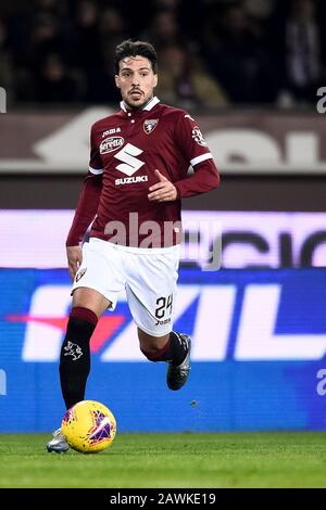 Turin, Italien - 08. Februar 2020: Simone Verdi vom Torino FC im Einsatz während des Serie-A-Fußballspiels zwischen Torino FC und UC Sampdoria. UC Sampdoria gewann mit 3:1 über Torino FC. Kredit: Nicolò Campo/Alamy Live News Stockfoto