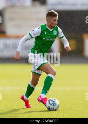 Alloa, Schottland, Großbritannien. Februar 2020. Indobrill Stadium Alloa, Alloa Clackmannashire, Schottland; Scottish Cup Football, BSC Glasgow gegen Hibernian; Fraser Murray of Hibernian. Gutschrift: Action Plus Sports Images/Alamy Live News Stockfoto