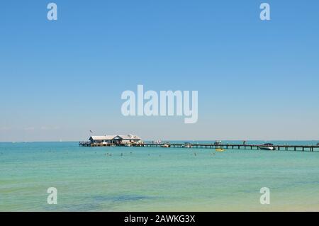 Historischer Anna Maria City Pier Stockfoto