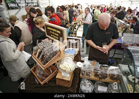 Food Festival, Hay-On-Wye, Wales, Juli 2012 ©PRWPhotography Stockfoto