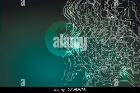 Bitcoin-Symbol für die Blockchain der Krypto-Währung. Block-Chain-Networking. Cryptocurrency Bitcoin Trading. Globales Finanznetzwerk für Cyber-Zukunftsorientierung Stock Vektor