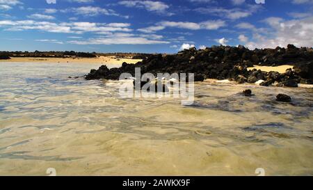 Caleton Blanco Orzola, Lanzarote, Kanarische Inseln Stockfoto