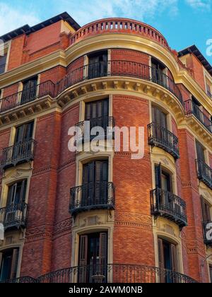 Alte Gebäude in Madrid Spanien Stockfoto