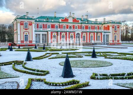 Palast Kadriorg in Tallinn, Estland im Winter Stockfoto