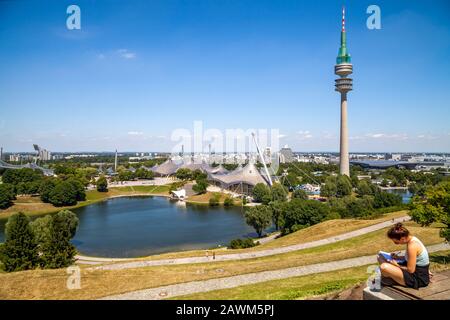 Olympiapark in München, Bayern Deutschland Stockfoto
