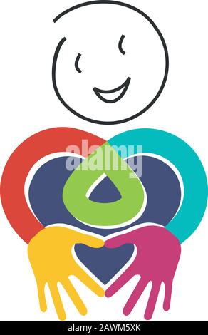 Symbol für Liebe und Romantik Stock Vektor