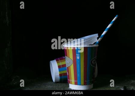 Kaffee-Obertasse Stockfoto