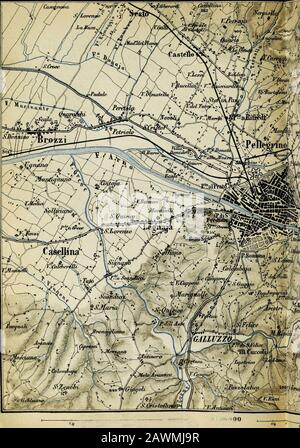 Italien: Handbuch für travellersFirst Part, Norditalien . J. 49. Umgebung von Florenz. Die Höhen, die Florenz umgeben, bieten eine Reihe bezaubernder Ansichten der Stadt und des Nachbarlandes; einige der in diesem Gebäude errichteten Gebäude verdienen auch Beachtung. Diejenigen, deren Aufenthalt eine gewisse Dauer hat, werden den Spielraum für Ausflüge in alle Richtungen eindämmen. Die Hauptpunkte sind hier aufgelistet. Es kann jedoch hier beobachtet werden, dass die meisten Thevillas für die Öffentlichkeit nicht zugänglich sind. A. San Miniato mit seiner Fassade aus hellem Marmor auf der Höhe von Florenz ist ein auffälliges Objekt aus vielen verschiedenen Stockfoto