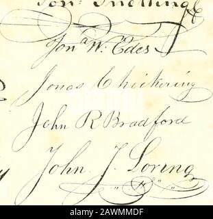 Lodge of Saint Andrew und The Massachusetts Grand LodgeConti et ducati, anno lucis 5756-5769 . (^e/i/i ^^.tyTixJ^y/^ce. Y{//A^^a7^ d^ ^ Stockfoto