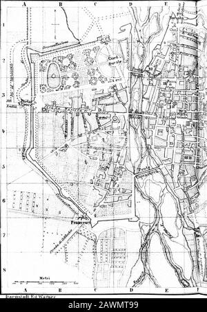 Italien: Handbuch für travellersFirst Teil, Norditalien. Fluss, der dem Triumvirat oder der Allianz zwischen Octavian, An-tony und Lepidus, die ihre Verwaltung des Imperiums regulieren, ungefähr Ende Oktober, B. C. 43, nach der Unterwerfungsklage des Mutina-Krieges folgen sollte. Weiter wird ein attraktiver Stadtteil durchquert und ein Blick auf den *Monte Guardia (S. 286) und die Wallfahrtskirche der Madonna di S. Luca. Zum r. erhebt sich der Towerof der Certosa (S. 287) mit dem Campo Santo. Die Nähe zu Bologna ist bemerkenswert malerisch. Bologna siehe R. 41. 39. Stockfoto