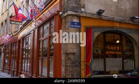 Café des Federations, Lyon, Frankreich Stockfoto