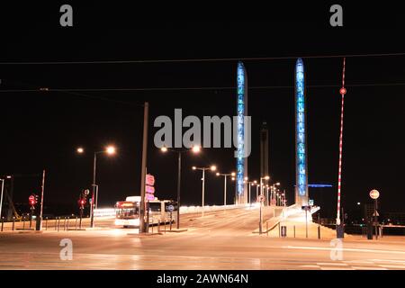 Pont Jacques Chaban Delmas Stockfoto