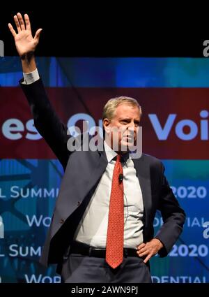 Philadelphia, PA, USA - 17. SEPTEMBER 2019: Bill De Blasio auf Dem Gipfeltreffen Der Arbeiterpräsidenten im Pennsylvania Convention Center. Stockfoto