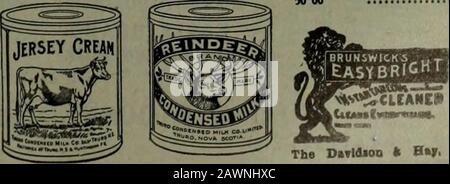 Kanadischer Lebensmittelhändler Juli-Dezember 1907. Imperial-Large Jan....per doz. 98 25 Mittelgroße Gläser 4 50 Kleine Gläser 2 40 Individuelle Gläser 100 Imperial Holder-Large Size 18 00 Medium Size 17 00 Smallslze 12 00 Roquefort-Large Slse 1 40 Hroallsise 2 40 Coupon Boo k"-Allisons. Oder Verkauf In Kanada durch Den Eby Blaln OoLimited, Toronto. O. O. Beauchemin kFils, Montreal.91, 92,93, 95, 910 und 920 Bücher. TJN- Cover und num Coupons number Edin viele weniger als 100 Bücher, eine Art sortiert. 4o. 44o. 100 bis 500 Bücher Sic 4c 100 bis 1.000 Bücher So. Jc. Allisons Coupon Pass Book. 00 bis 93 00 Bücher Stockfoto