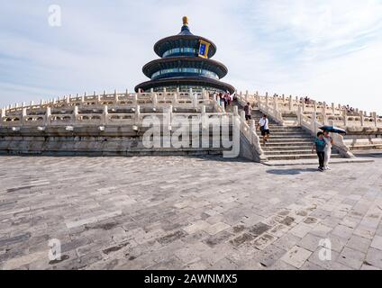 Saal des Betens für Gute Ernten, Tempel des Himmelskomplexes, Peking, China, Asien Stockfoto