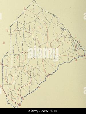 Klimatologische Daten, South Carolina. Pittsburg, Büro des PA.WEATHER BUREAU 25. November 1908 00 o 05 pqohoo o Q &gt; Sw: (^ H fin S: 5 i P &lt;J W pheh K ??; o. O.T.MKi!)ns CTJMATOl.OclCAL, HKIOKT: SOLTINTITUS-WETTERDIENST ZENTRALSTELLE: WASHINGTON, D. C. SOUTH CAF^OLILN^ SECTIOI^.J. W. BAUER, Sektionsleiter. Bd. XI Columbia, S. C, Oktober 1908. Nr. 10. ALLGEMEIN, ZUSAMMENFASSUNG. Bis auf wenige Stationen in der Ostteilung lag die MäanderipiM-atur einheitlich unter der Normalität; die Präzipitations- und Sonneneinteilung Stockfoto